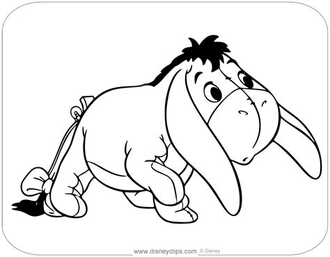 Eeyore Baby Coloring Coloring Pages