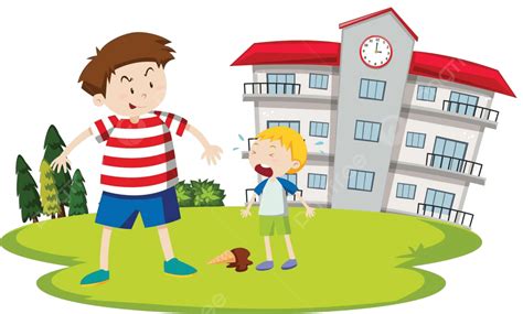 Boy Bullying Young Child Mean Kids Picture Vector, Mean, Kids, Picture PNG and Vector with ...