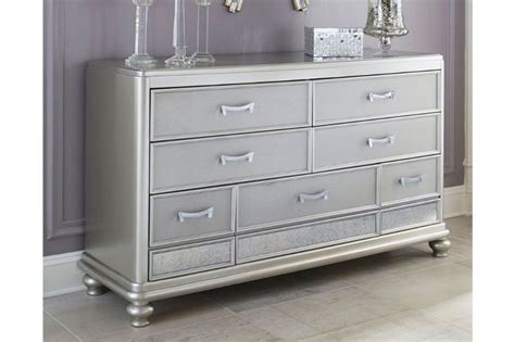 Coralayne Dresser | Ashley Furniture HomeStore | Upholstered bedroom set, Silver dresser ...