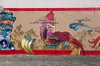 Amazing Photo: China Dragon Graffiti Graphic Design - Murals