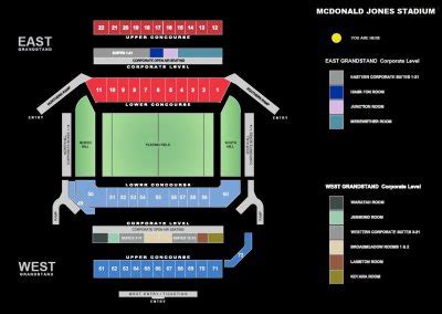 Mcdonald Jones Stadium Seating Map