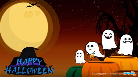 Happy Halloween - 05 - Desktop Wallpaper for Kids | Mocomi