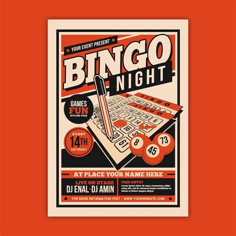 Premium PSD | Bingo night event flyer