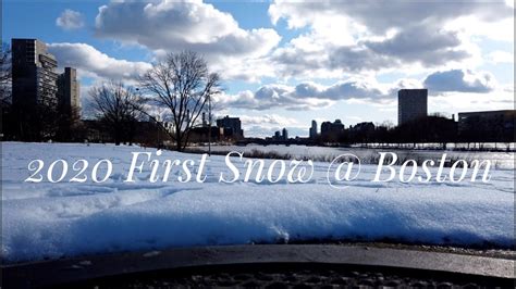 2020 First Snowfall at Boston - YouTube