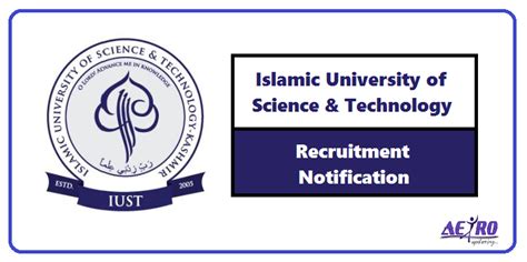 IUST Recruitment 2018 | Assistant Professors In Various Disciplines » Aeiro