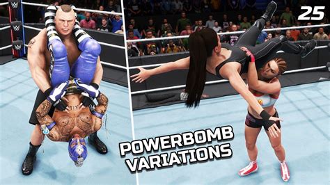 25 Incredible Powerbomb Variations in WWE 2K20 - YouTube