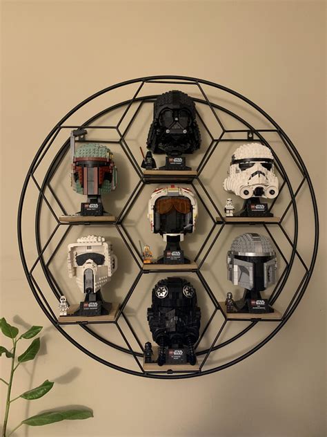 My helmet display nearly complete : r/lego