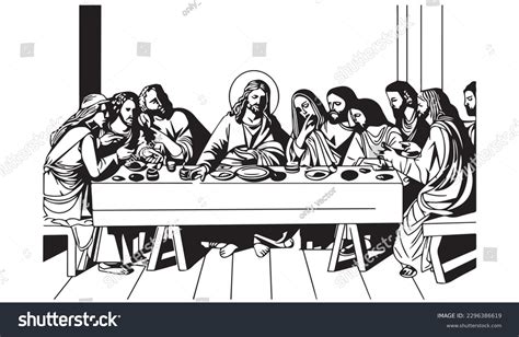 Christian Last Supper Clipart