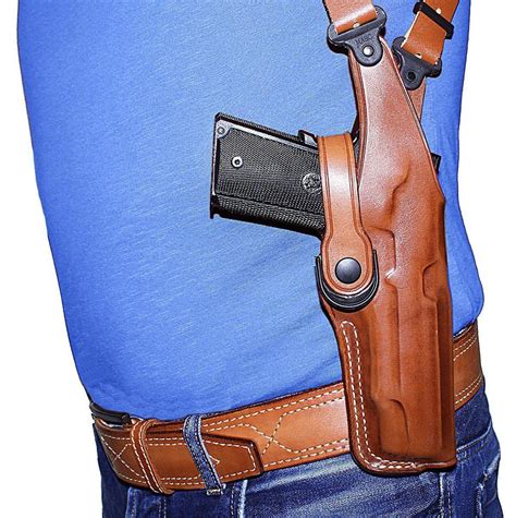 Leather Vertical Shoulder Holster for HK Mark 23 Socom 45 Auto 5.87'' BBL #1477# - Holsters