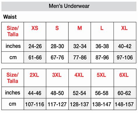 Hanes Boxer Briefs Size Chart - Wibe Blog