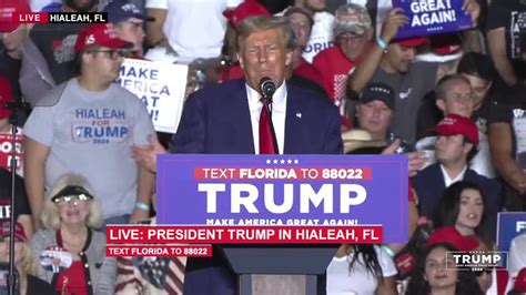 Donald Trump Rally at Hialeah Florida - November 9, 2023