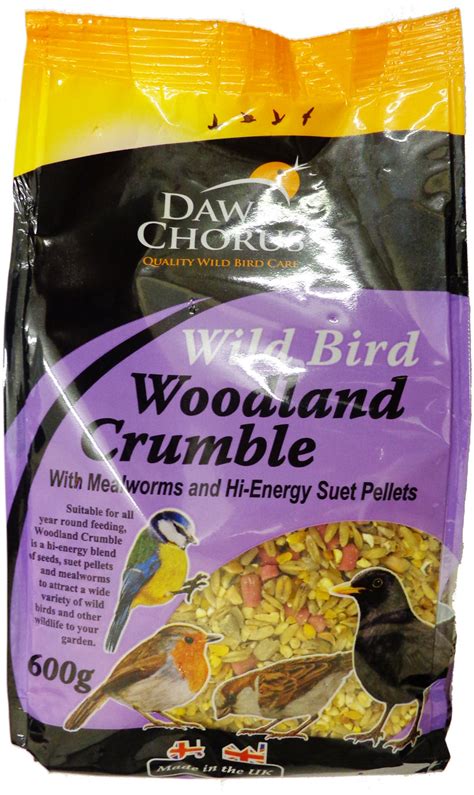 Wild Bird Woodland Crumble With Mealworms and High Energy Suet Pellets : Twootz.com