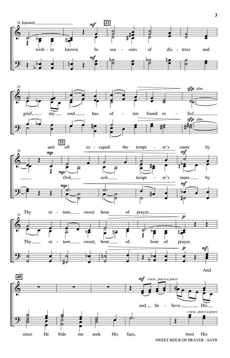 Sweet Hour of Prayer Sheet Music by Joseph Graham (SKU: 35028125 ...