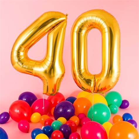 happy 40th birthday balloons by bubblegum balloons | notonthehighstreet.com