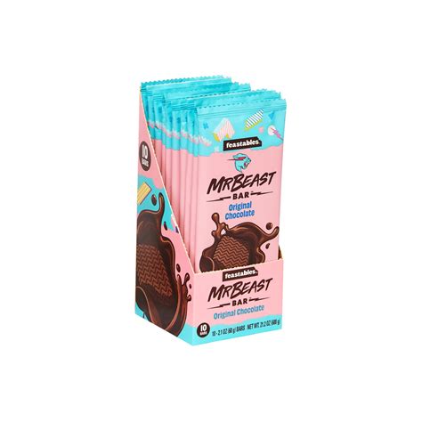 Buy FeastablesMrBeast Original Chocolate Bars - Made with Cocoa. Based with Only 4 Ingredients ...