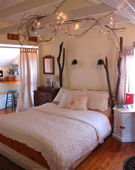 66 Inspiring ideas for Christmas lights in the bedroom