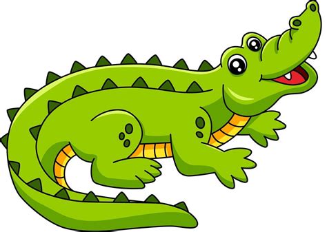 Crocodile Cartoon Clipart Vector Illustration 5561686 Vector Art at ...