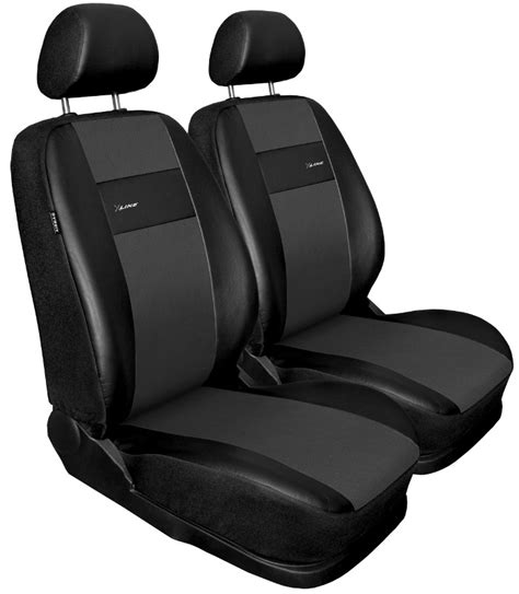 Front seat covers fit Volvo XC90 black/grey Leatherette | eBay