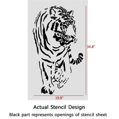 Wall Stencils Tiger Large Stencil Template for Wall Graffiti - Etsy