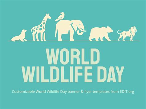 Free World Wildlife Day Poster Templates