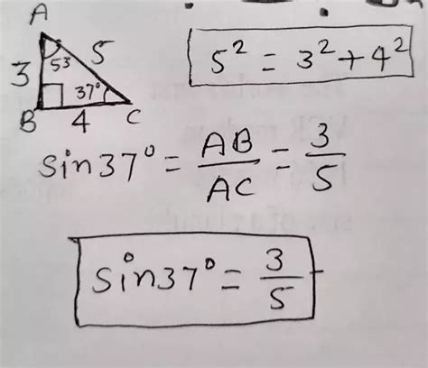 how we find Sin 37° in physics - Brainly.in