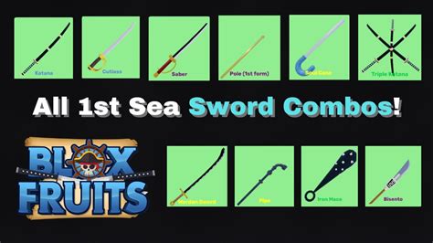 Best Combo With All Swords From First Sea | Blox Fruits - YouTube