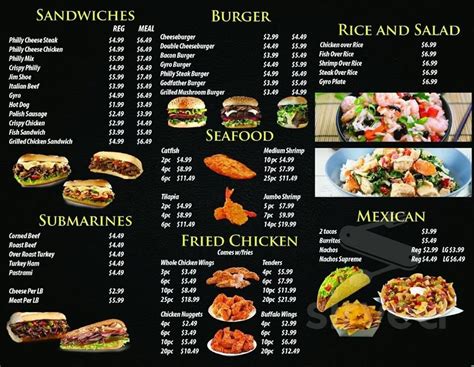 Menu for 5 Star Grill in Chicago, IL | Sirved