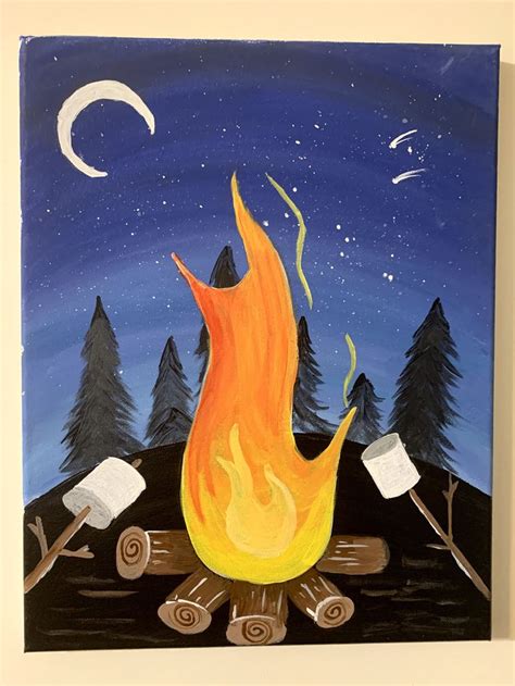 Campfire | Artwork, Painting, Art