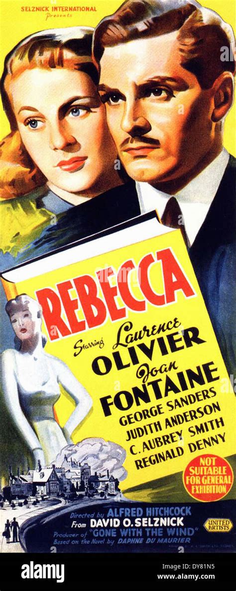 Rebecca - Movie Poster - Directed by Alfred Hitchcock - United Artists - 1940 Stock Photo - Alamy