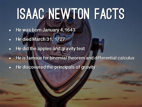 Isaac Newton Information