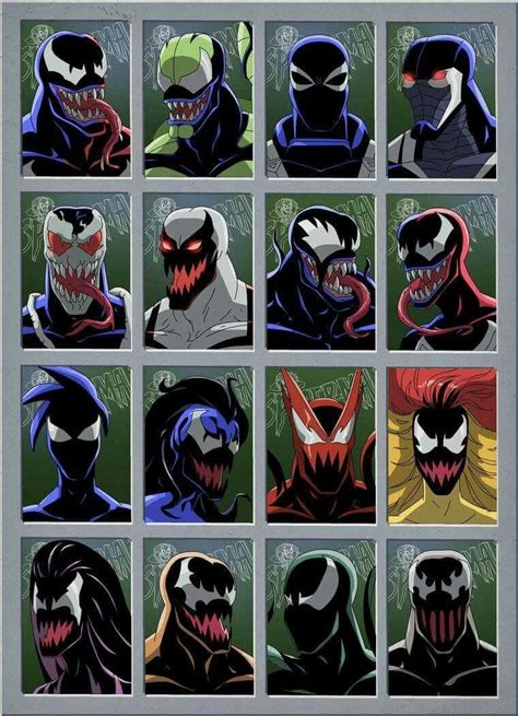 Many faces of Symbiotes | Nördigt, Saker att rita, Coola bilder