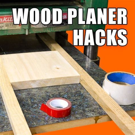 5 Quick Thickness Planer Hacks - Woodworking Tips and Tricks | Woodworking tips, Woodworking for ...