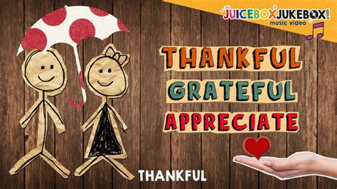 Thankful by The Juicebox Jukebox | Gratitude Appreciation Kids Songs Music Thanksgiving - YouTube