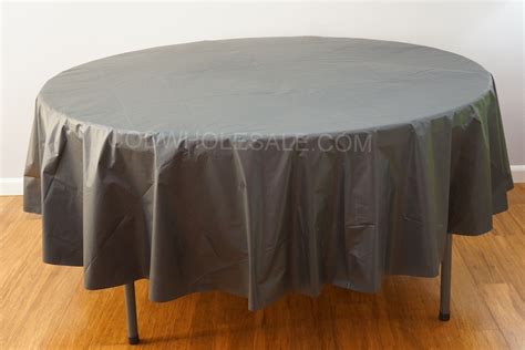 96" round large black plastic tablecloths | Plastic tablecloth, Cloth table covers, Table cloth