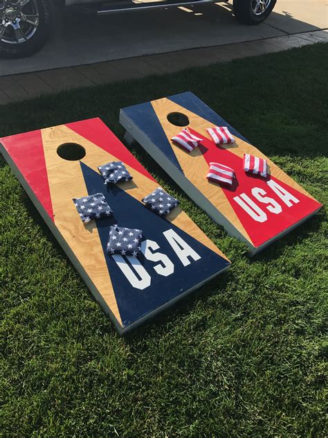 We offer a premium service Craft Cornhole Boards Distressed American Flag Marine Corps Black and ...