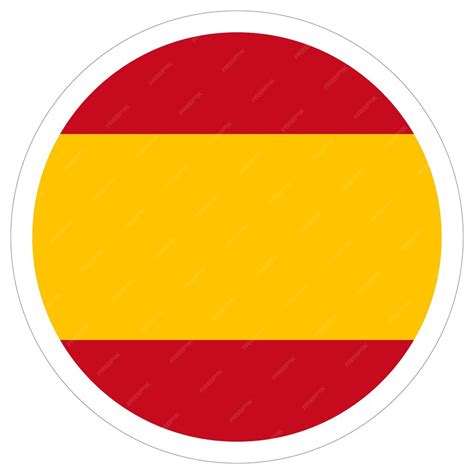 Premium Vector | Spain flag in circle