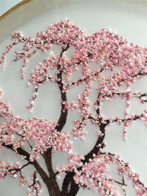 Cherry Blossom || Hand Embroidery Hoop Art PDF Pattern with Instructions || Digital Download ...