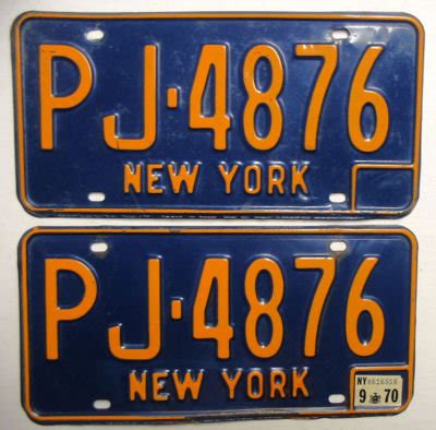 VINTAGE NEW YORK STATE LICENSE PLATES 1970 TAG | #101366292