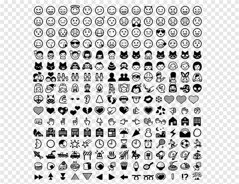 Emoji Emoticon Hitam dan putih Smiley Font, Emoji, putih, teks png | PNGEgg