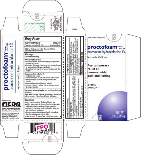 PROCTOFOAM NS- pramoxine hydrochloride aerosol, foam