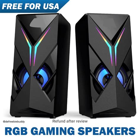 RGB Gaming Speakers $27, FREE FOR AMAZON USA PRODUCT TESTERS, DM Me If ...