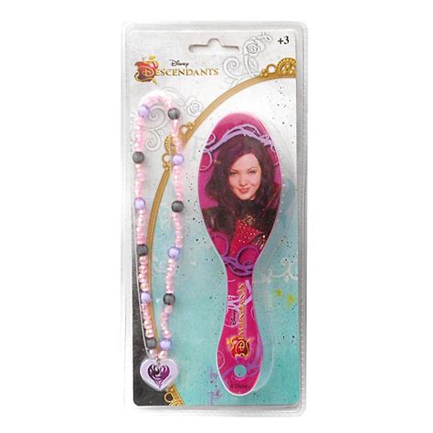 Disney Descendants Mal Hair Brush & Necklace Set (8427934786176-2 ...