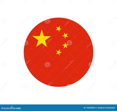 China Flag, Official Colors and Proportion Correctly. National China Flag Stock Illustration ...