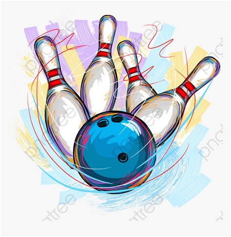 Bowling Material Picture Painted, Bowling Clipart, - Bowling Strike Clip Art, HD Png Download ...