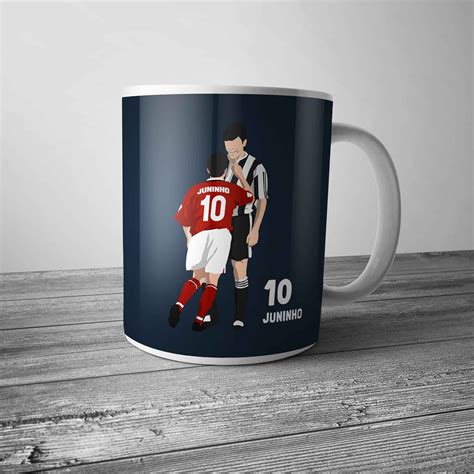 Juninho - Middlesbrough Retro Football Ceramic Coffee Mug / Cup