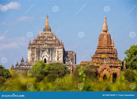 Myanmar Bagan Temples Light Burma Travel Pagan Kingdom Stock Image ...