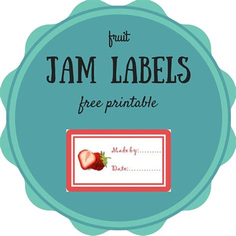 Homemade jam labels - free printable |Keeping it Real