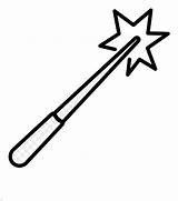 Magic Wand 3 Coloring Page  Free Printable Pages For Kids sketch template