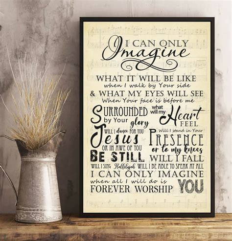 I Can Only Imagine Printable Lyrics