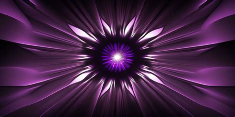 symmetrical purple tech neon light abstract background with lines and ...